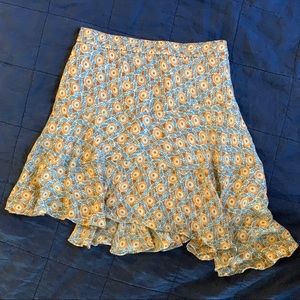 SALE✨ Derek Lam Asymmetrical floral silk skirt